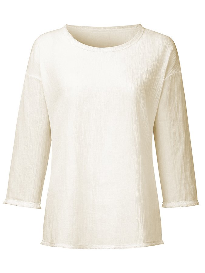 Stijlvol casual linnen T-shirt - Charleigh