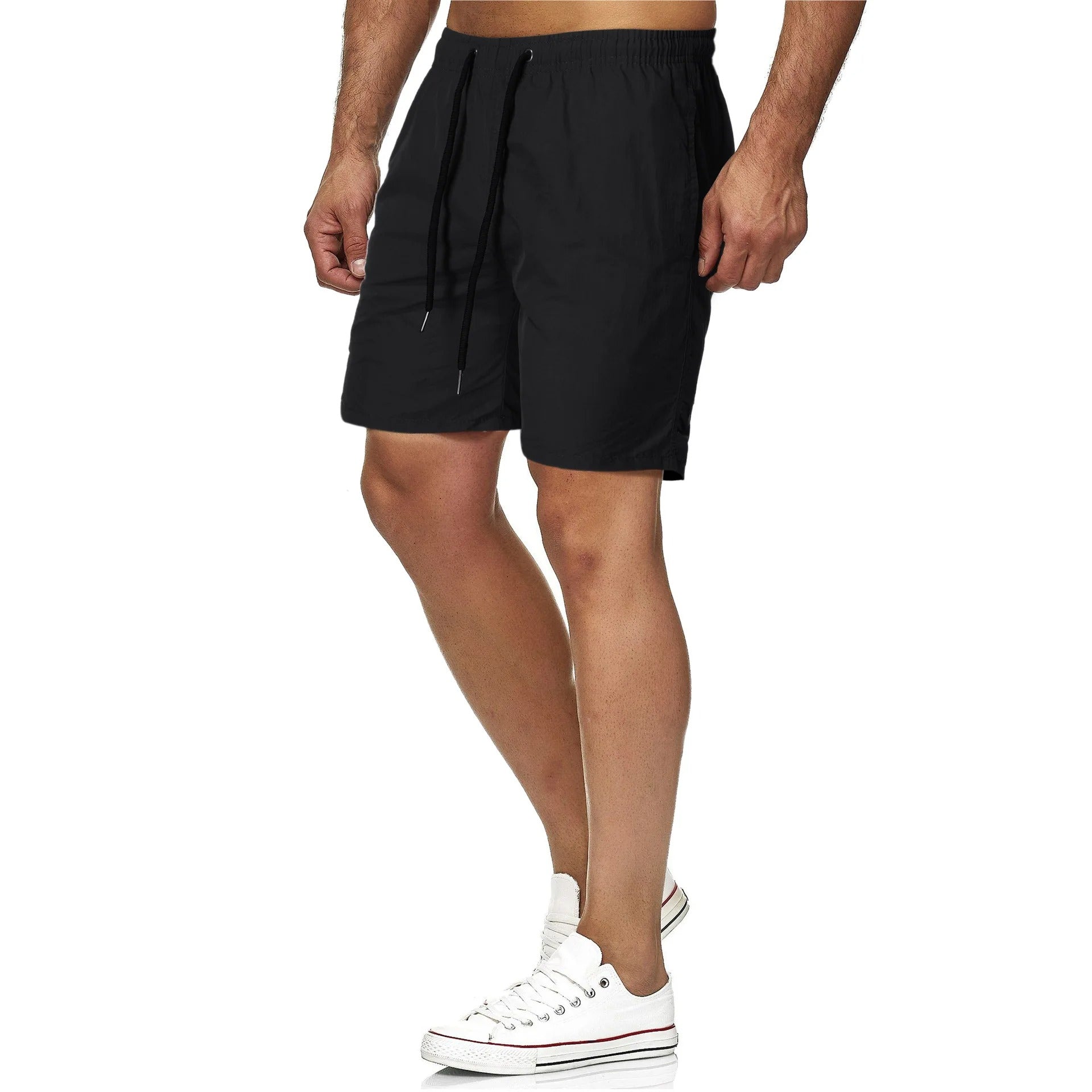 Sneldrogende effen fitness zwembroek - Jason