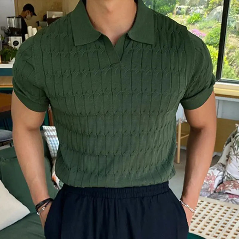 Heren polo met structuur - Archie