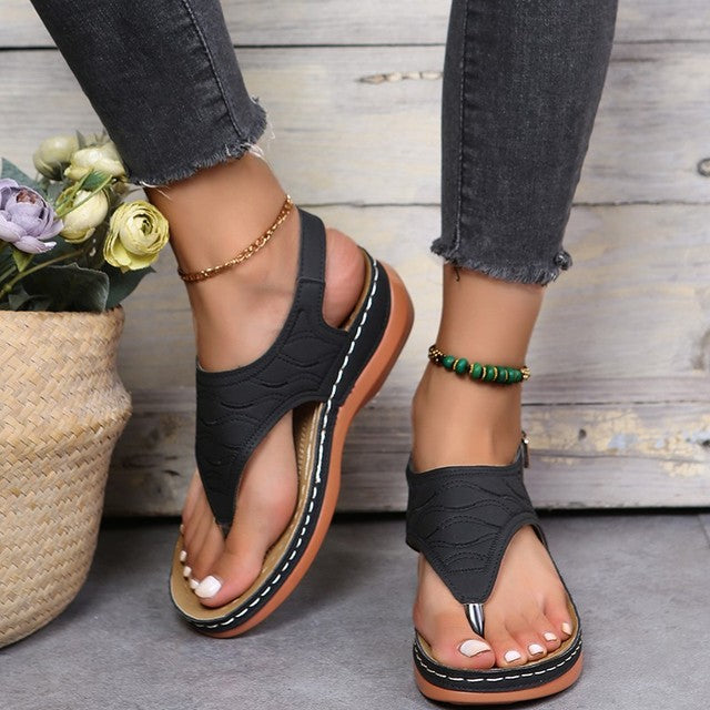 Celeste - Bohemian Geïnspireerde Platte Sandalen