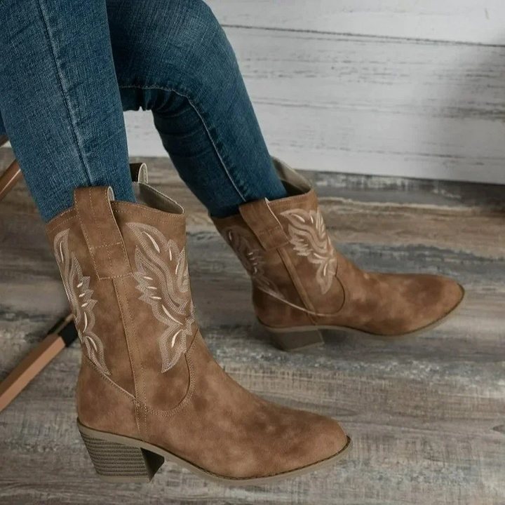 Enkelhoge Cowboy Laarzen Dames - Sonia