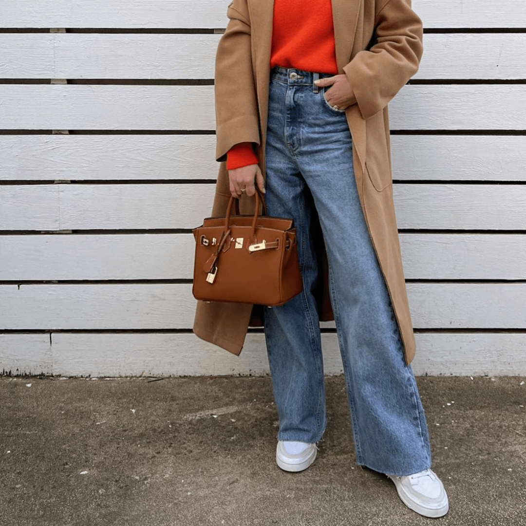 Grote leren handtas voor dames - Mara
