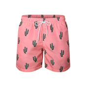 Roze zwemshort met cactusprint - Brayden