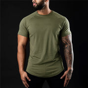 Effen heren slim fit T-shirt - Joaquin