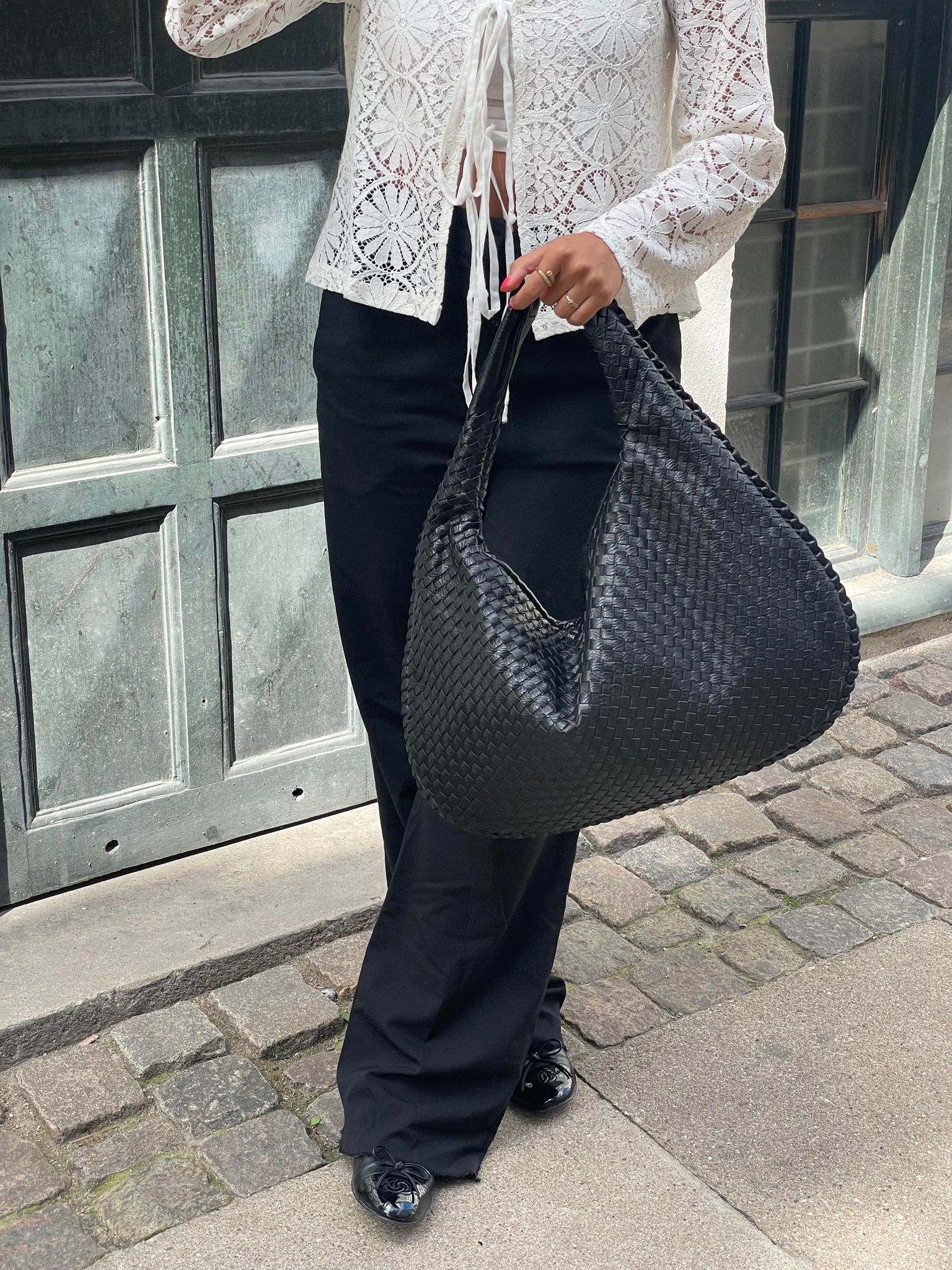 Elegante geweven handtas - Viveana