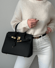 Grote leren handtas voor dames - Mara