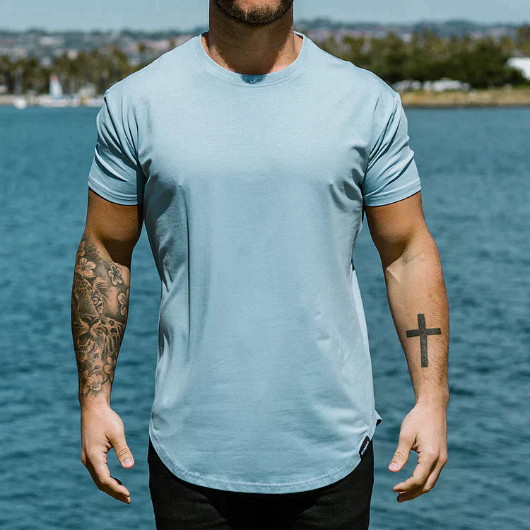 Trendy gespierd T-shirt voor heren - Zander