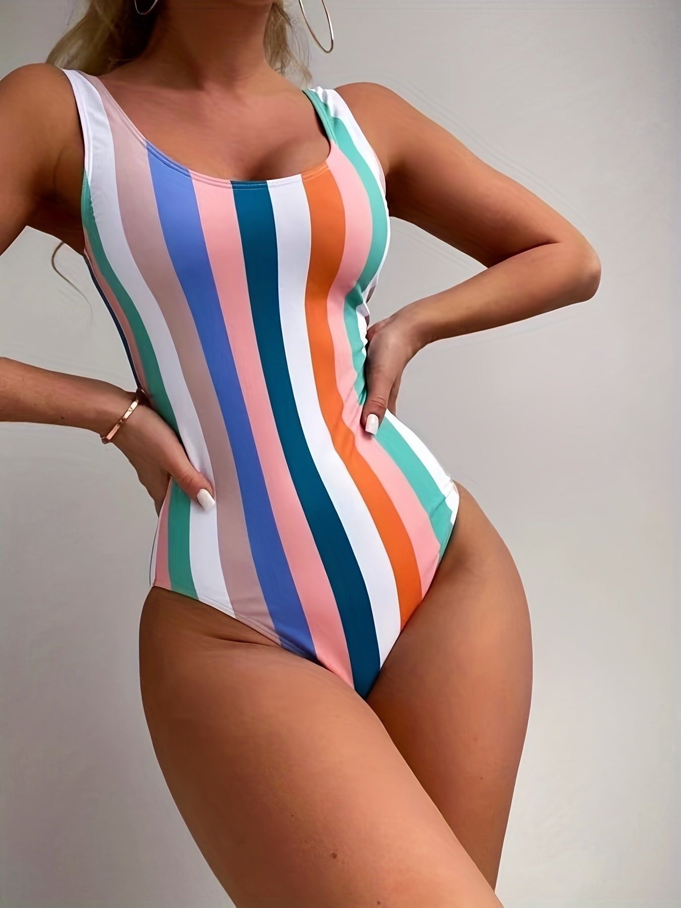 Elegante gestreepte zwemkleding - Kinley