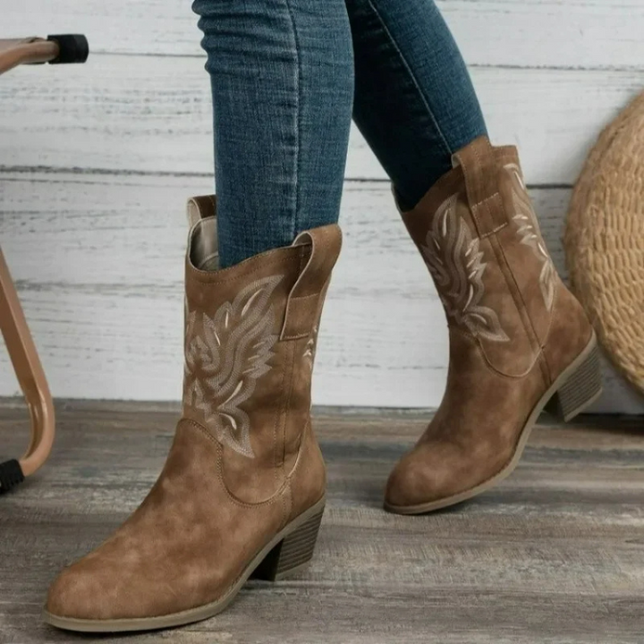 Enkelhoge Cowboy Laarzen Dames - Sonia