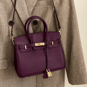 Grote leren handtas voor dames - Mara