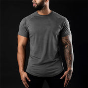 Effen heren slim fit T-shirt - Joaquin