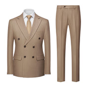 Heren Getailleerd Dubbel Borst Bruiloft Pak - Alden