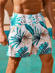 Tropische zwemshort met zakken - Calvin