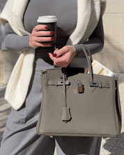 Grote leren handtas voor dames - Mara