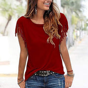 Stijlvol T-shirt met kwastmouwen - Alexa