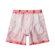 Roze zwemshort met cactusprint - Brayden