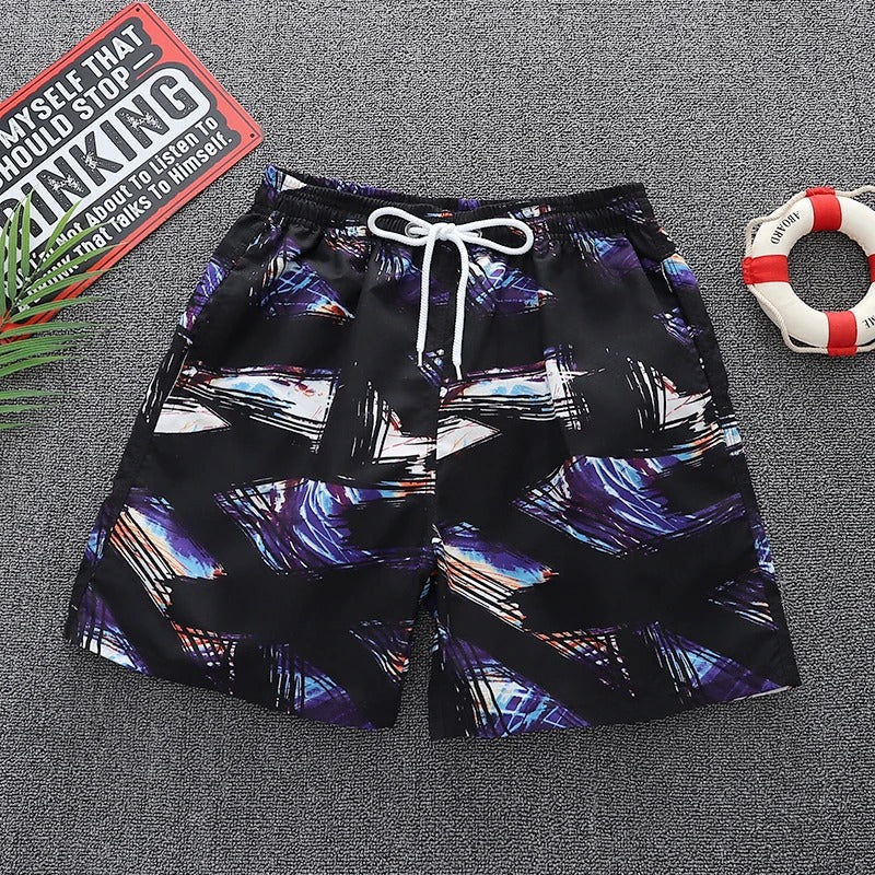 Heren zwemshort met strandprint - Arlo