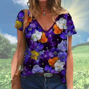 T-shirt met bloemenprint - Fabian