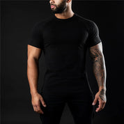 Effen heren slim fit T-shirt - Joaquin