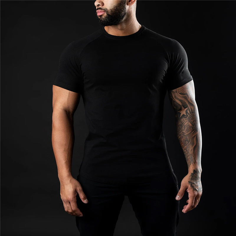 Effen heren slim fit T-shirt - Joaquin