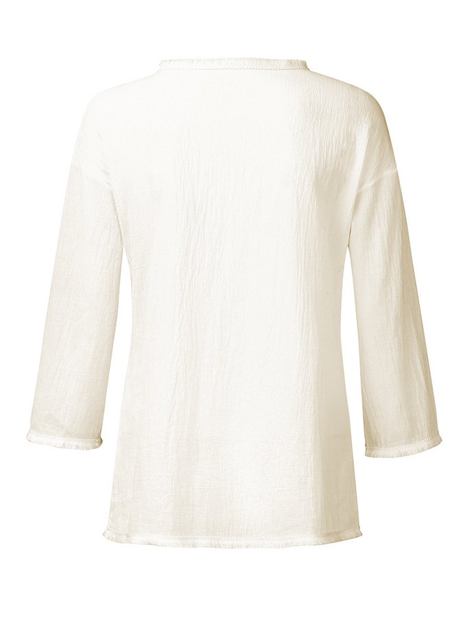 Stijlvol casual linnen T-shirt - Charleigh