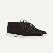 Variant image for Heren Veterschoenen Grijs M Kalfssuède Luxe Casual Schoenen-91