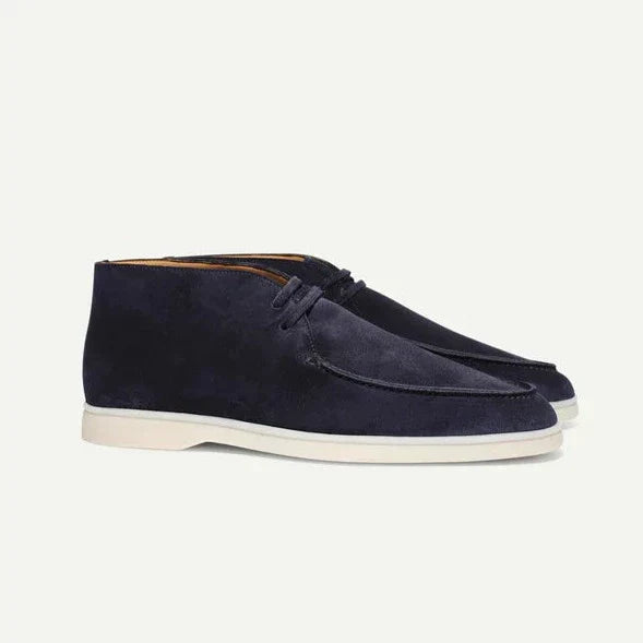 Heren Veterschoenen Grijs M Kalfssuède Luxe Casual Schoenen 5