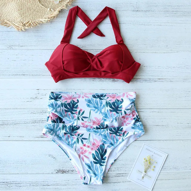 Darlan - Vienna Bikini Set Hoge Taille Broekje en Boezem Top