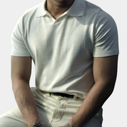 Klassiek gebreid poloshirt voor heren - Daxton