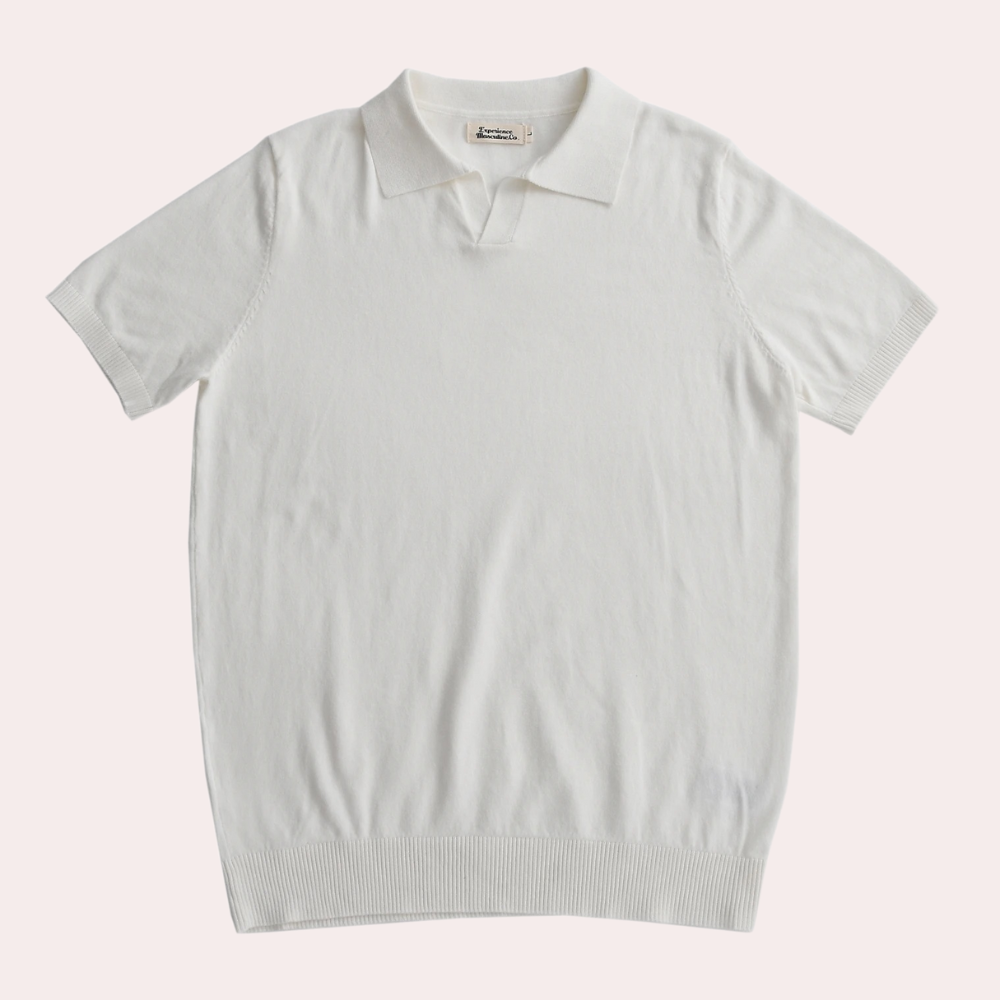 Klassiek gebreid poloshirt voor heren - Daxton
