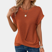 T-shirt met ronde hals voor dames - Estella
