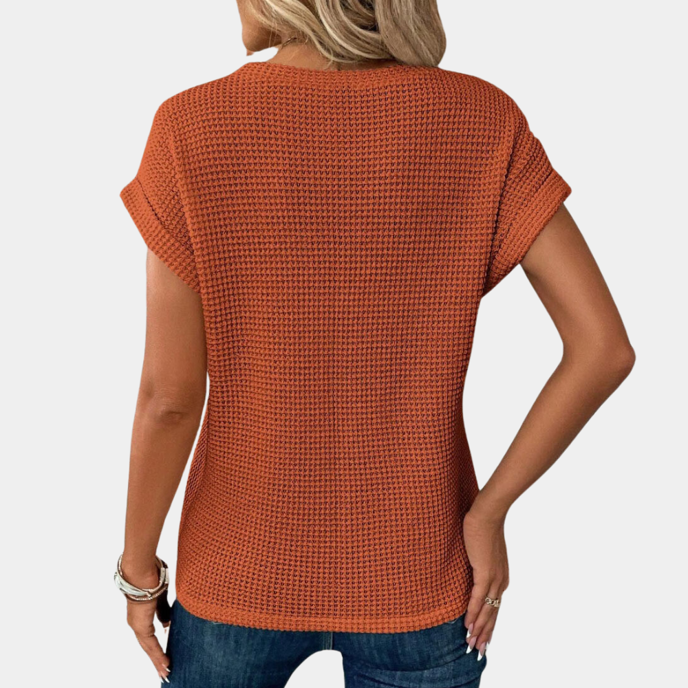 T-shirt met ronde hals voor dames - Estella