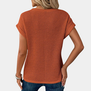 T-shirt met ronde hals voor dames - Estella