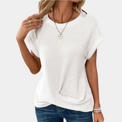 T-shirt met ronde hals voor dames - Estella