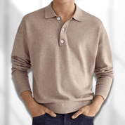 Heren Poloshirt met Lange Mouwen - Klassiek & Tijdloos Design - Erik