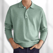 Heren Poloshirt met Lange Mouwen - Klassiek & Tijdloos Design - Erik