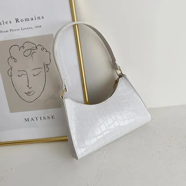Leren schoudertas voor dames - Margot
