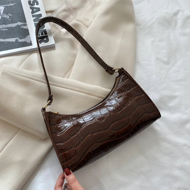 Leren schoudertas voor dames - Margot