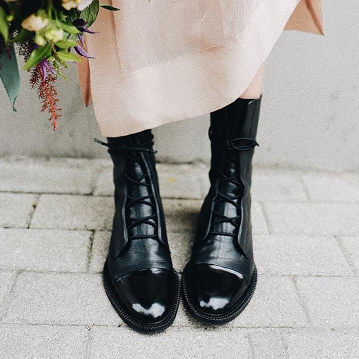 Dameslaarzen met vintage hak - Doonia