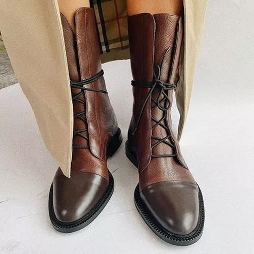 Dameslaarzen met vintage hak - Doonia