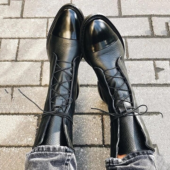 Dameslaarzen met vintage hak - Doonia