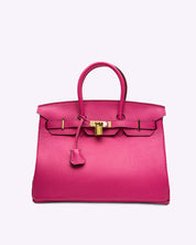 Grote leren handtas voor dames - Mara