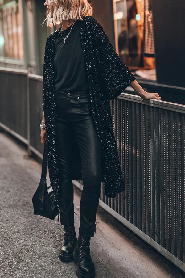 Lorah - Modieus paillettenvest