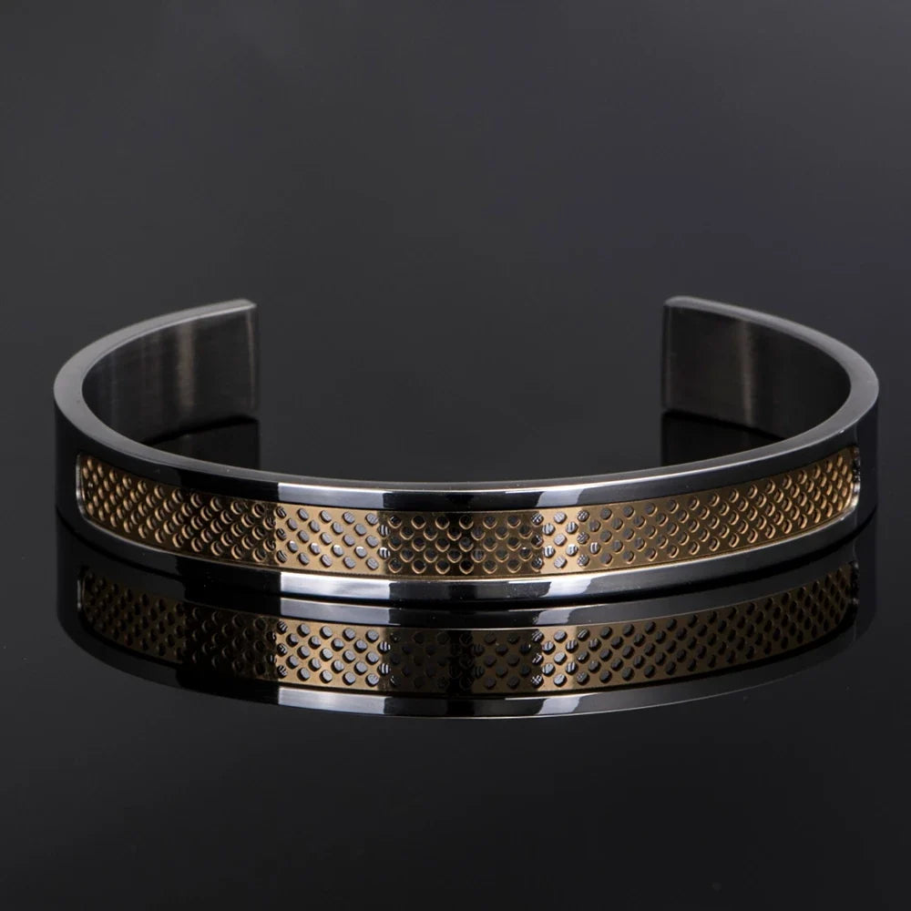 Elegante roestvrijstalen armband - Kayson