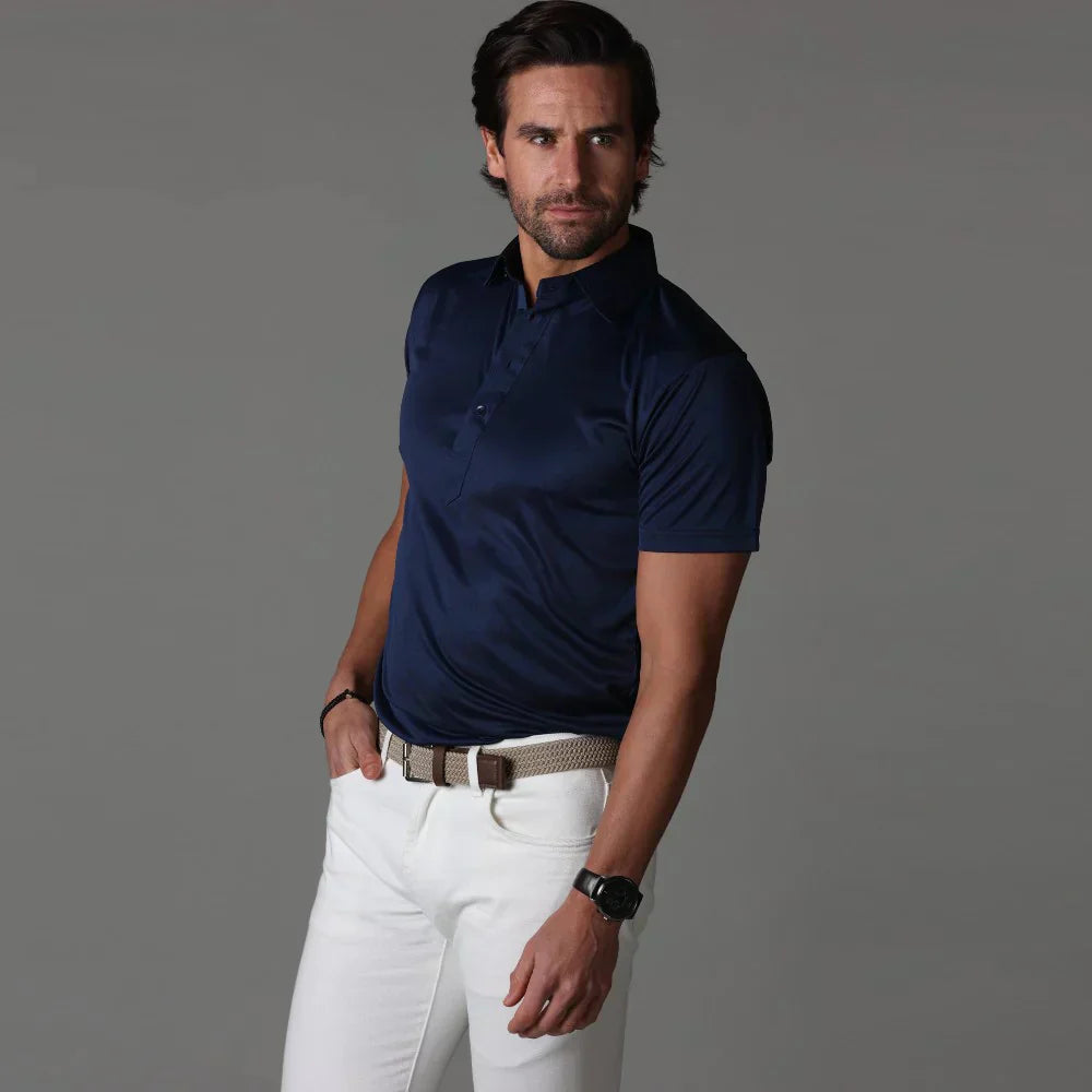Poloshirt met stijve kraag - Spencer