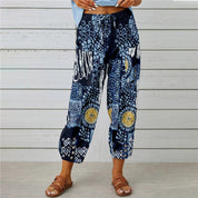 Fedora - Vintage Vogue broek van katoen/linnenmix