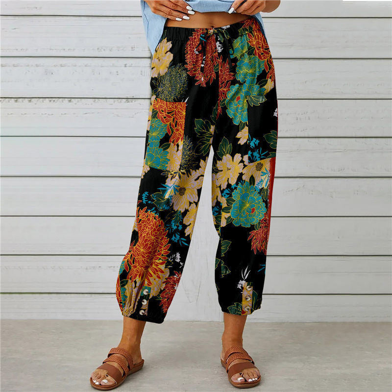 Fedora - Vintage Vogue broek van katoen/linnenmix