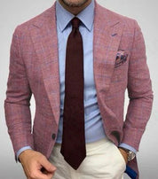 Heren Stijlvol Geruit Blazer - Ruben