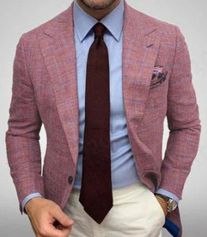 Heren Stijlvol Geruit Blazer - Ruben