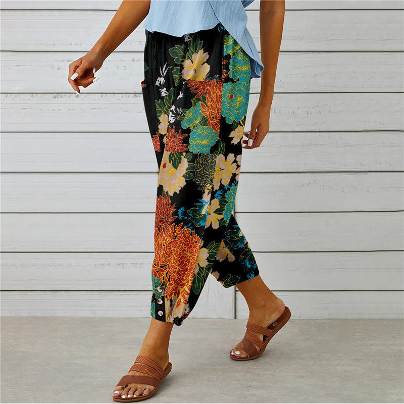 Fedora - Vintage Vogue broek van katoen/linnenmix